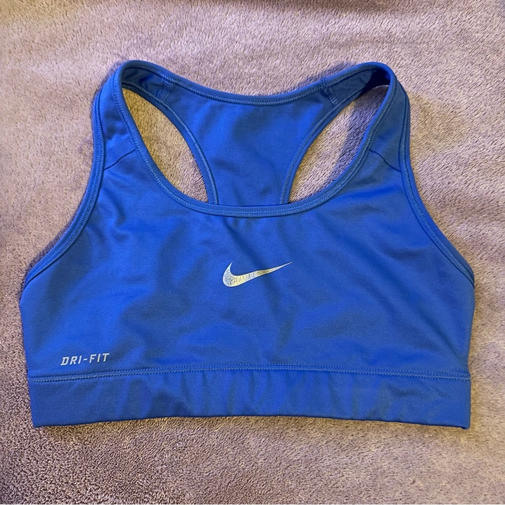 Blue Nike Sports Bra